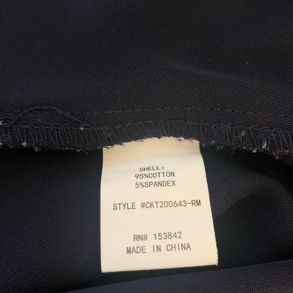 Melloday Navy Blue Cotton Blend V Neck Tunic Top Oversized XS - Picture 5 of 7